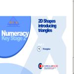 Maths/Numeracy 2D Shapes introducing triangles Triangles