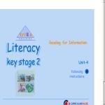English/Literacy Reading for Information Following instructions